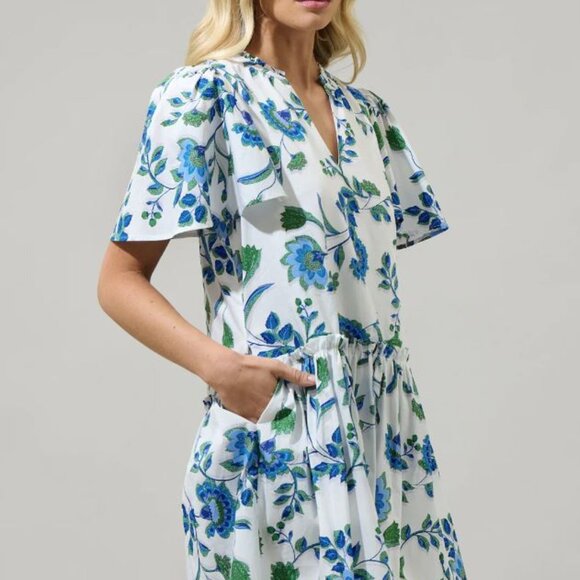 Sugarlips, Samara Floral Rock A By Trapeze Mini Dress, Size Small, NWOT - Picture 4 of 6